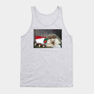 Christmas Hedgehog Tank Top